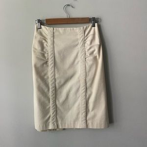 Nanette Lepore Cream Pencil Skirt Size 4